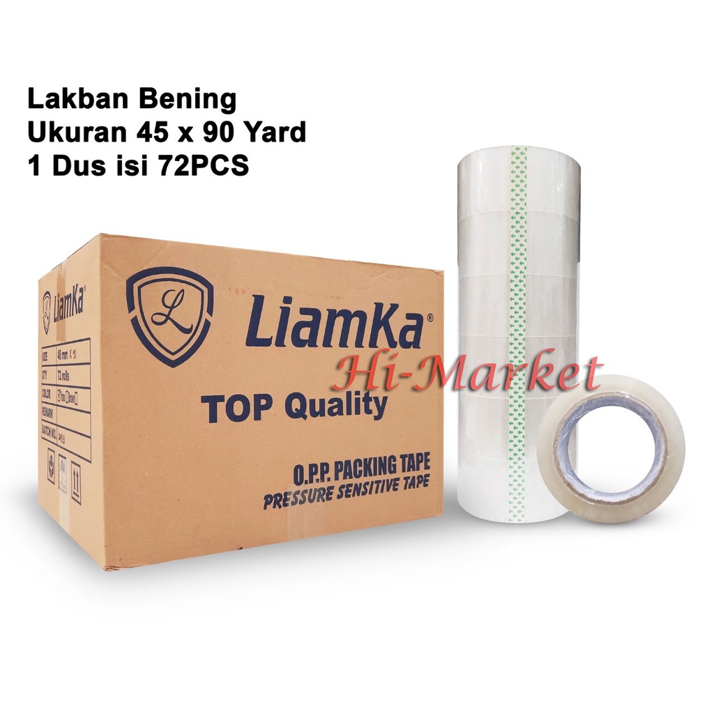 LAKBAN BENING 45mm x 90 yard MEREK (LIAMKA) 1 slop