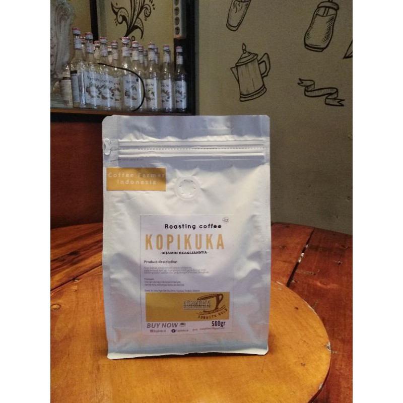 

Kopi bubuk 500 gram Robusta Sumatra Bengkulu/ coffee farmer indonesia