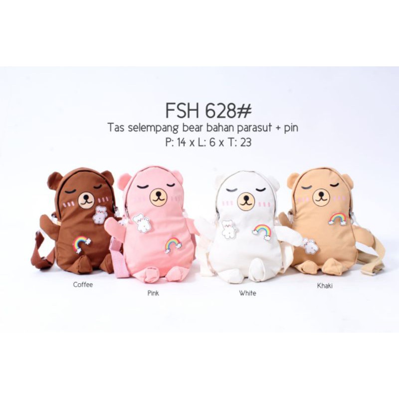 tas selempang teddy bear parasut