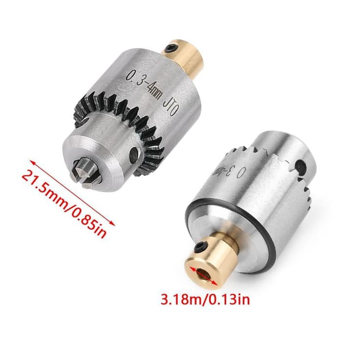 Chuck DIY Bor Elektrik Dinamo Drill Micro 0.3-4mm JTO As 3.17mm -KC34