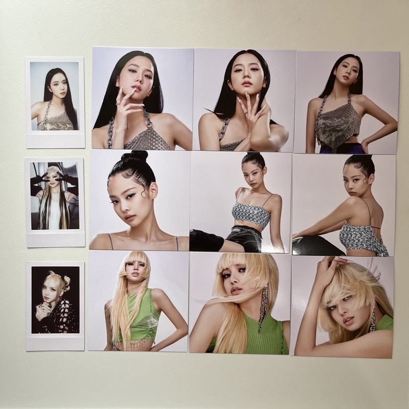 SHARING BLACKPINK BORN PINK POSTER JENNIE LISA JISOO ROSÉ LARGE PHOTOCARD POLAROID KIT
