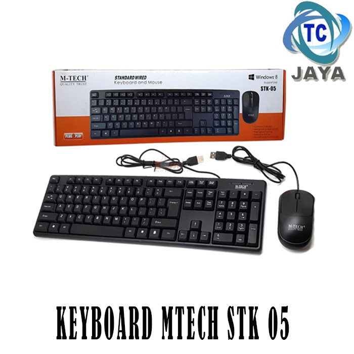 KEYBOARD MOUSE MTECH STK 05 + HEADSET MT 07 MTECH - BUNDLE GAMING