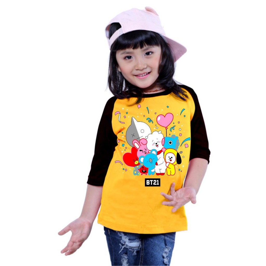 kaos anak-anak / Kaos Raglan 34 /Anak/kaos anak perempuan/kaos raglan anak perempuan