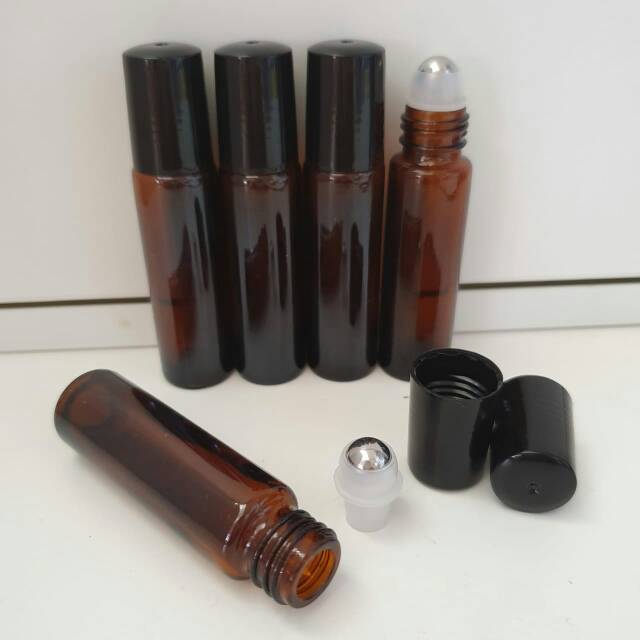 Botol Roll on Amber Tebal 10ml