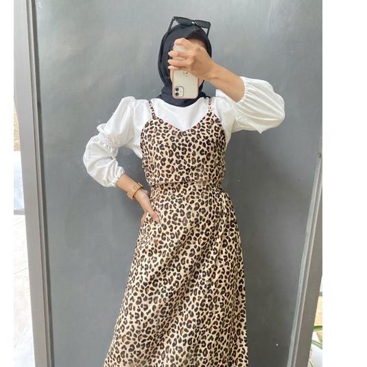 (READY) Bella One Set / rok span dan Vest tali Pita belakang hitss bisa cod
