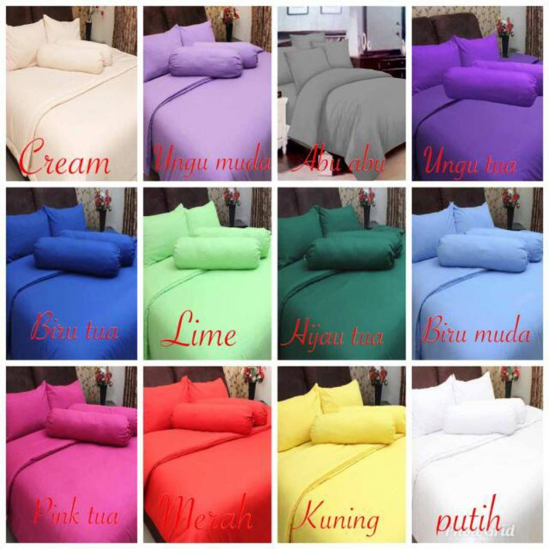 SPREI POLOS ROSEWELL QUEEN 140X200 / 145X200 / 160X200 UNGU MUDA.PUTIH.ABU ABU.UNGU TUA.UNGU MUDA.BI