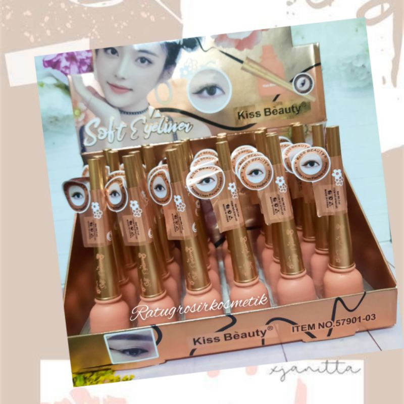 [ECER] EYELINER KISS BEAUTY PEACH NO.57492-03/EYELINER KISS BEAUTY SOFT MATA NO.57901-03