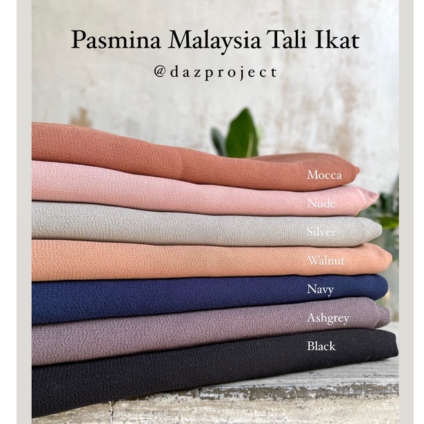 Pasmina Malaysia Tali Ikat cerruty dan Segiempat Instan malaysia melayu Pasmina instan pasmina inner by DAZPROJECT