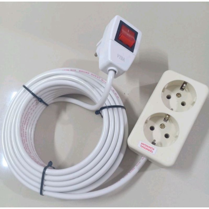 colokan sambungan listrik  saklar lampu  colokan isi 2  kable sambungan