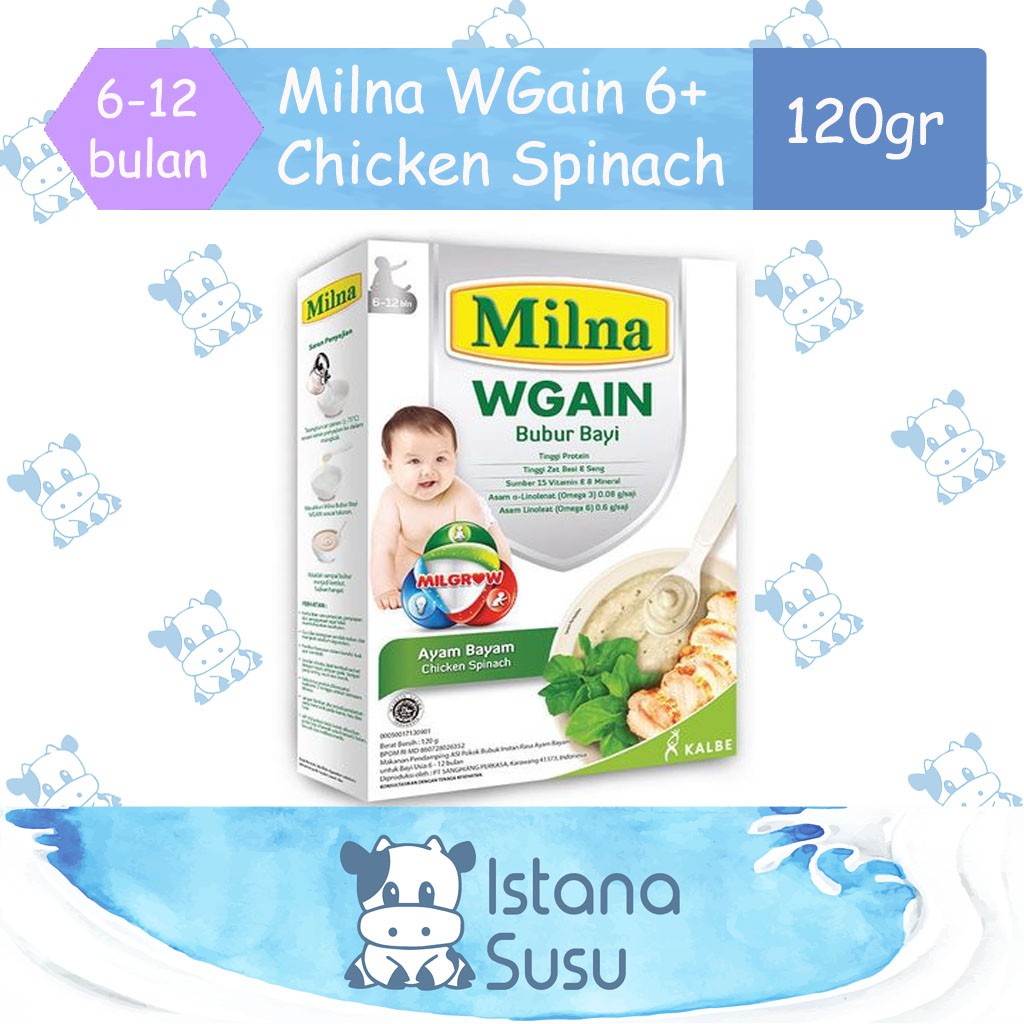 Milna Bubur Bayi WGain 120gr