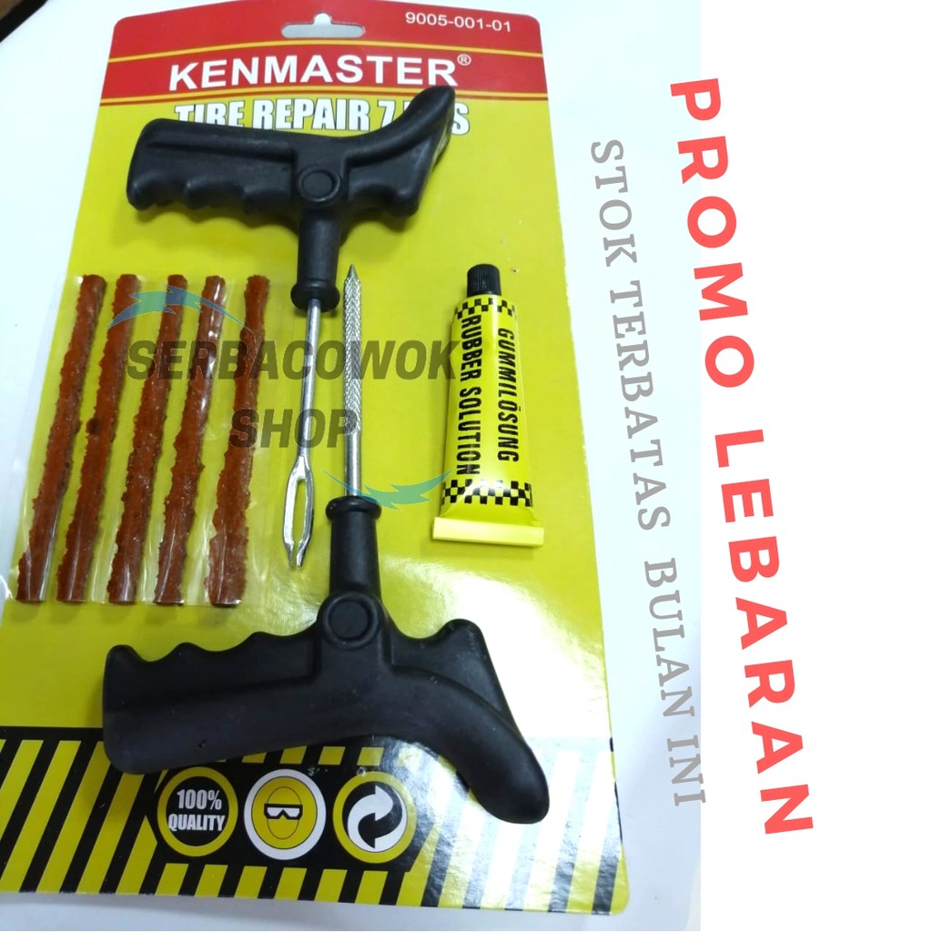 Termurah Promo Lebaran Alat Tambal Ban Tubbles Tire Repair Toolkit Hq Berkualitas