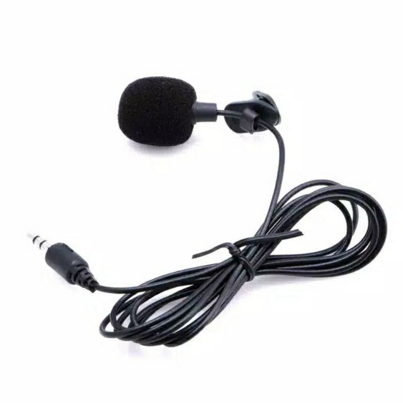 Microphone With Clip 3.5mm Mic Smartphone Laptop PC pengeras suara youtuber shooting vlogger tiktok