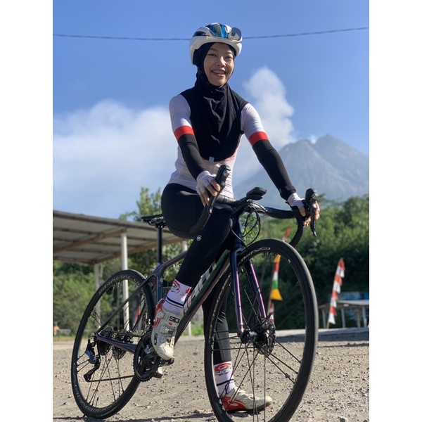 jilbab sepeda, jilbab gowes, jilbab cyling, jilbab olahraga, mazaya Sportivo