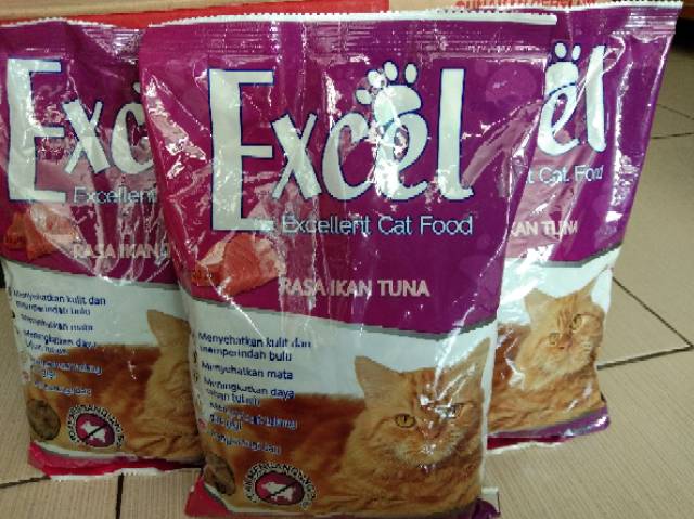 Makanan Kucing Excel Berat 500 Gram Shopee Indonesia