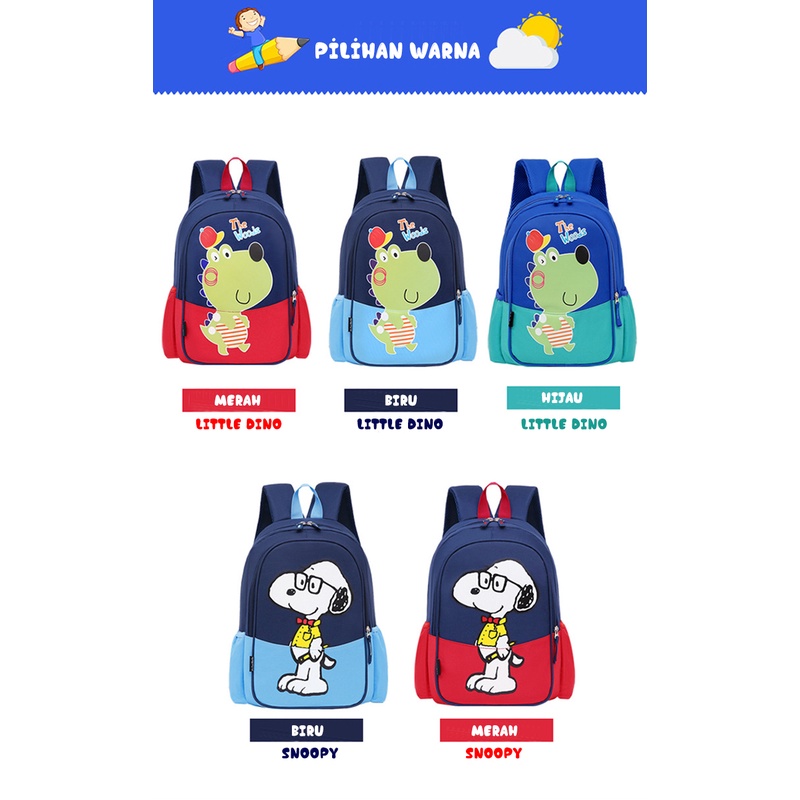 Tas Ransel Sekolah Anak laki/Perempuan SD/TK/Paud Motif Kartun Import