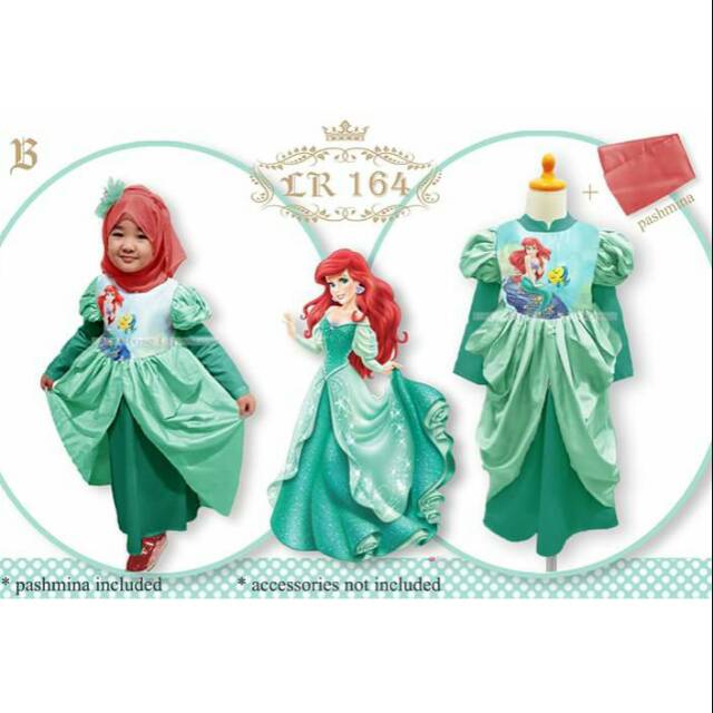 Gamis mermaid hijau tosca