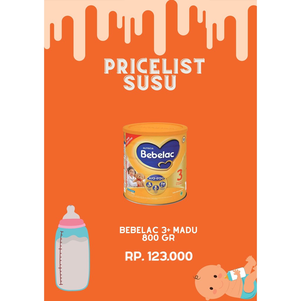Susu Bebelac 3 Kaleng Madu Murahhh Shopee Indonesia