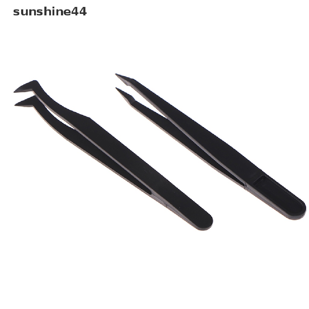 Sunshine Pinset Ujung Lurus / Lengkung Bahan Plastik Untuk Lukisan Diamond