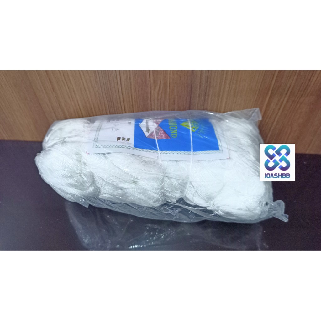 [1PAK] Benang Nylon Putih D9 - D24 +- 20ikat 400gram Export Quality / Benang rajut jala / Benang Nylon