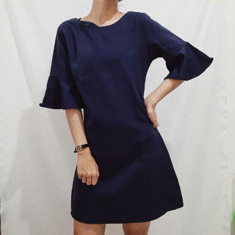 Dress Biru Dongker
