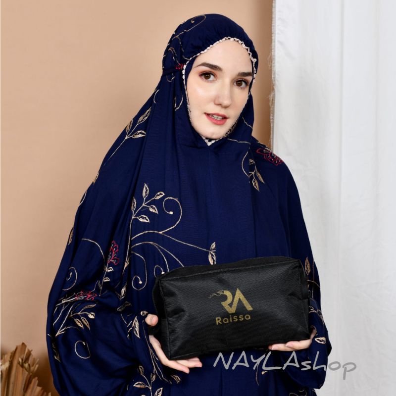 Mukena terusan rayon dewasa bordir ros jumbo terbaru 2023 rukuh terusan traveling