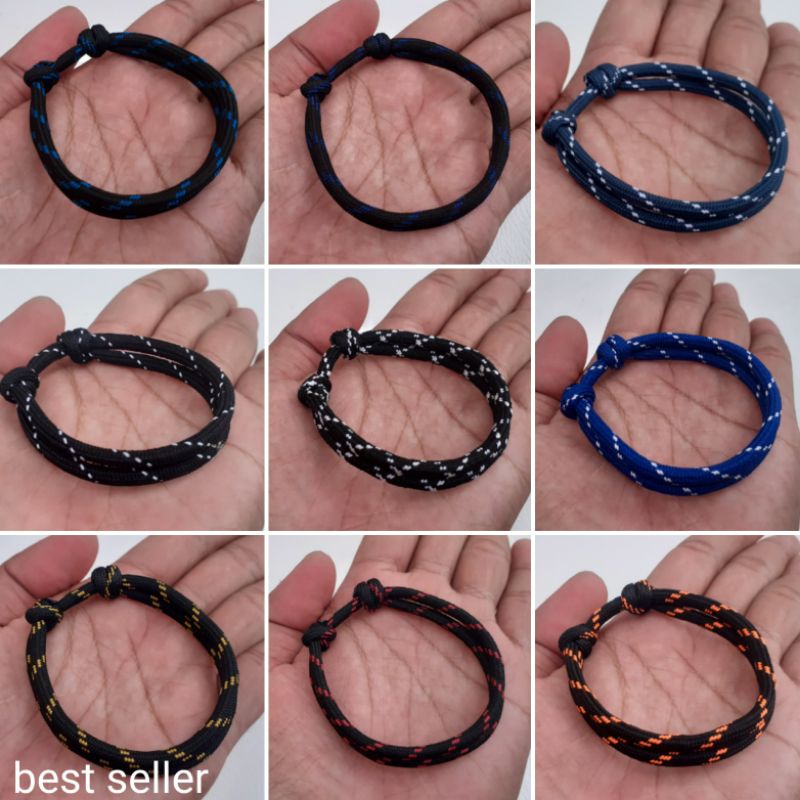 Gelang Tali Prusik 3mm gelang prusik gelang couple gelang prusik handmade gelang paracord