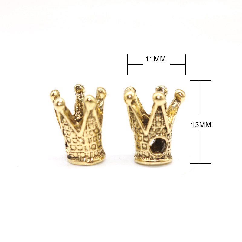 7.7 BIG SALE Charms Spacer Beads Wholesale 1Pcs Crown Beads