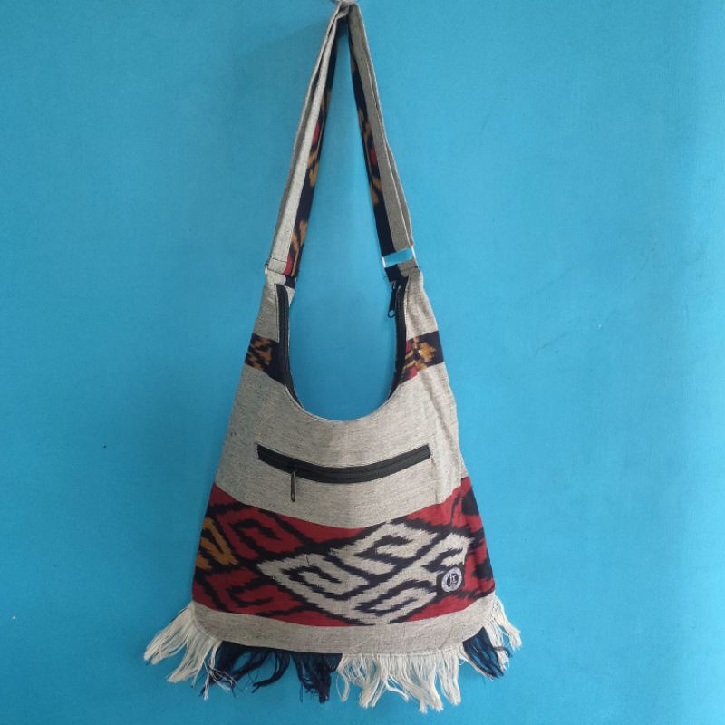 Tas Slempang Tenun  Sling bag tenun motif dayak cumi kalimantan paruki mata nazwa best seller