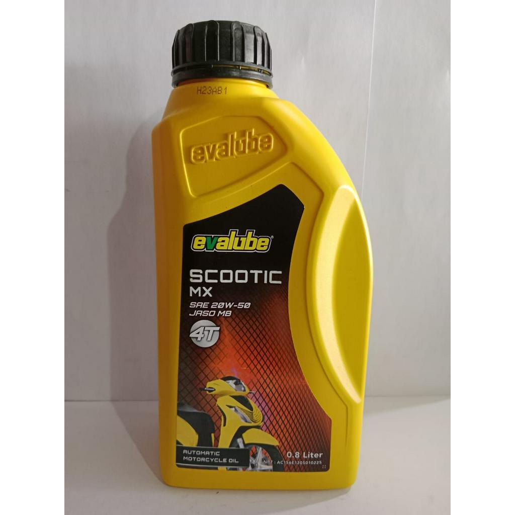 Oli Evalube Scootic MX SAE 20W-50 Oli Motor Scooter Matic 800 ML