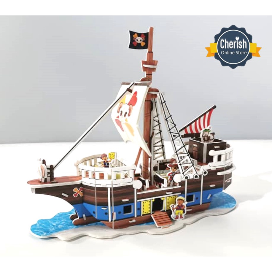 Puzzle 3 Dimensi PIRATE SHIP | 3D Puzzle | Hadiah Ultah | Kado Ultah