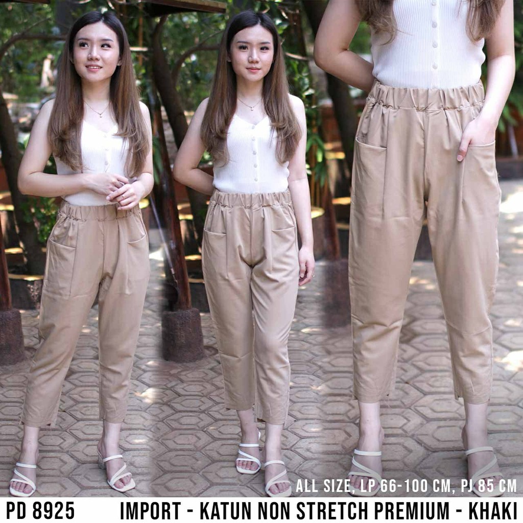 Celana Panjang #Premium Bahan Katun Non Stretch Premium