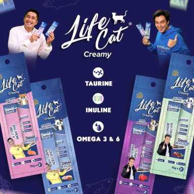 Life Cat Creamy Cat Snack 2x15gr / Cat Treat / Makanan Kucing