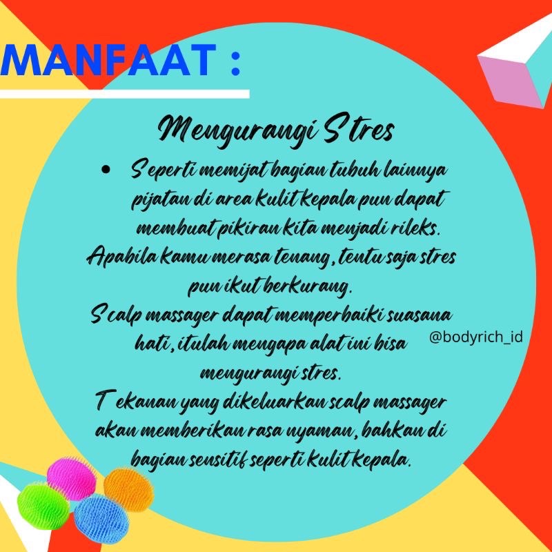 SISIR KERAMAS Head Scalp Hair Massager Sisir Salon Sikat Rambut Pijat Kepala Anti Ketombe