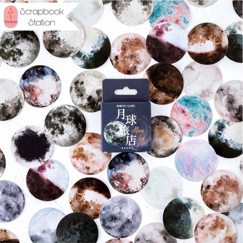 

Sticker Moon tumblr/Scrapbook/DIY/Bujo 45pcs