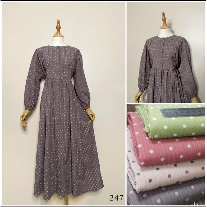 MIDI Lesti Dress Crinckle Airflow Doty ORI by JADORE J'ADORE