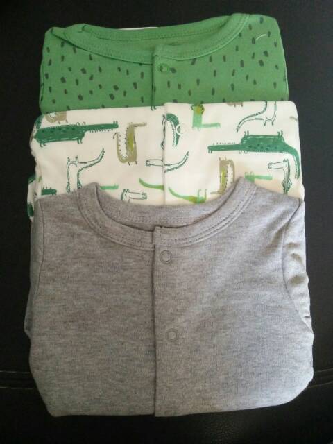 Sleepsuit mamas and papas 3in1/ mamas&amp;papas 3in1/ baju tidur bayi motif dinosaurus