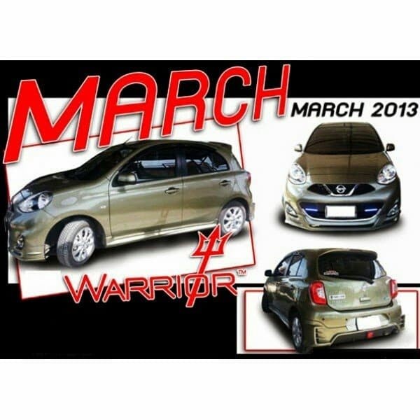 Bodykit Nissan March Warriors 13-15 DEPAN SAJA