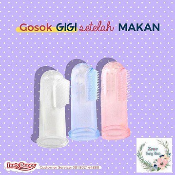 LUSTY BUNNY SIKAT LIDAH FINGER BRUSH ISI 3 DC2203 BEST SELLER