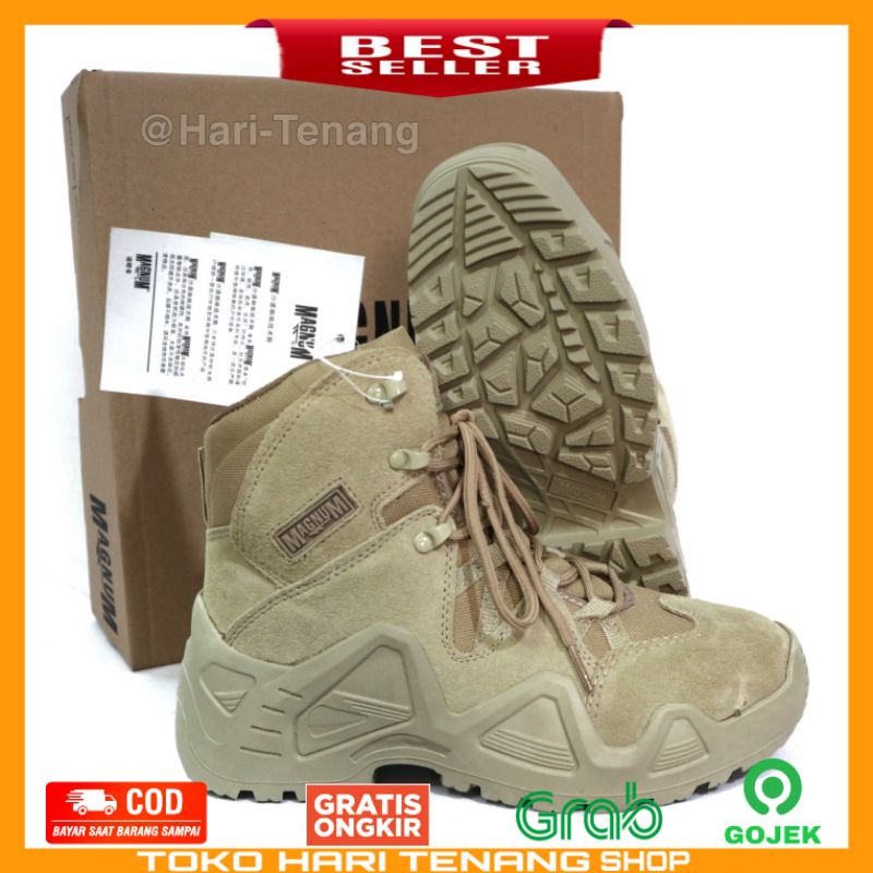 SEPATU MAGNUM COKLAT / SEPATU 168 CP / SEPATU BOOTS TACTICAL IMPORT/SEPATU PRIA DAN WANITA