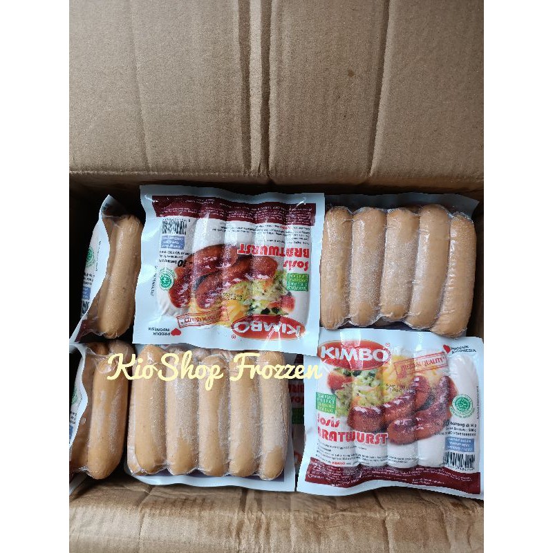 

kimbo bratwurst 500 gr/sosis kimbo/kimbo sausage/kimbo/sosis kimbo isi 10 pcs/sosis kimbo keju isi 10 pcs