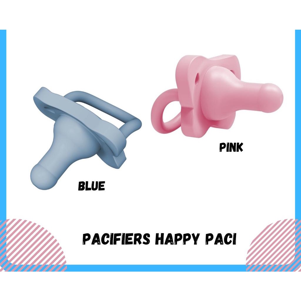 Dr.Brown's Happy Paci One-Piece Silicone Pacifier, 0m+,1-Pack / Empeng bayi / Dot bayi