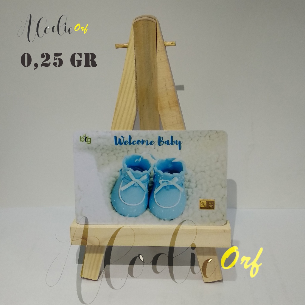 Emas Mini BIG Gold 0,25gr PVC Edisi Baby Born
