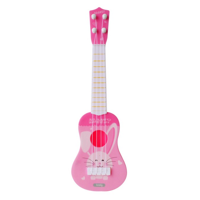 Mainan Gitar Ukulele Anak / Kado Mainan Anak Gitar Alat Musik Anak Mainan Edukasi Anak-Kelinci