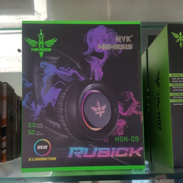 Headset Gaming Rubick NYK HS-N09 Color RGB Original