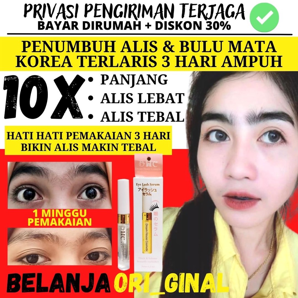 PENUMBUH BULU MATA DHC EYELASH TONIC SERUM BPOM SERUM BULU MATA DAN ALIS PENUMBUH ALIS EYELASH SERUM PELEBAT BULU MATA