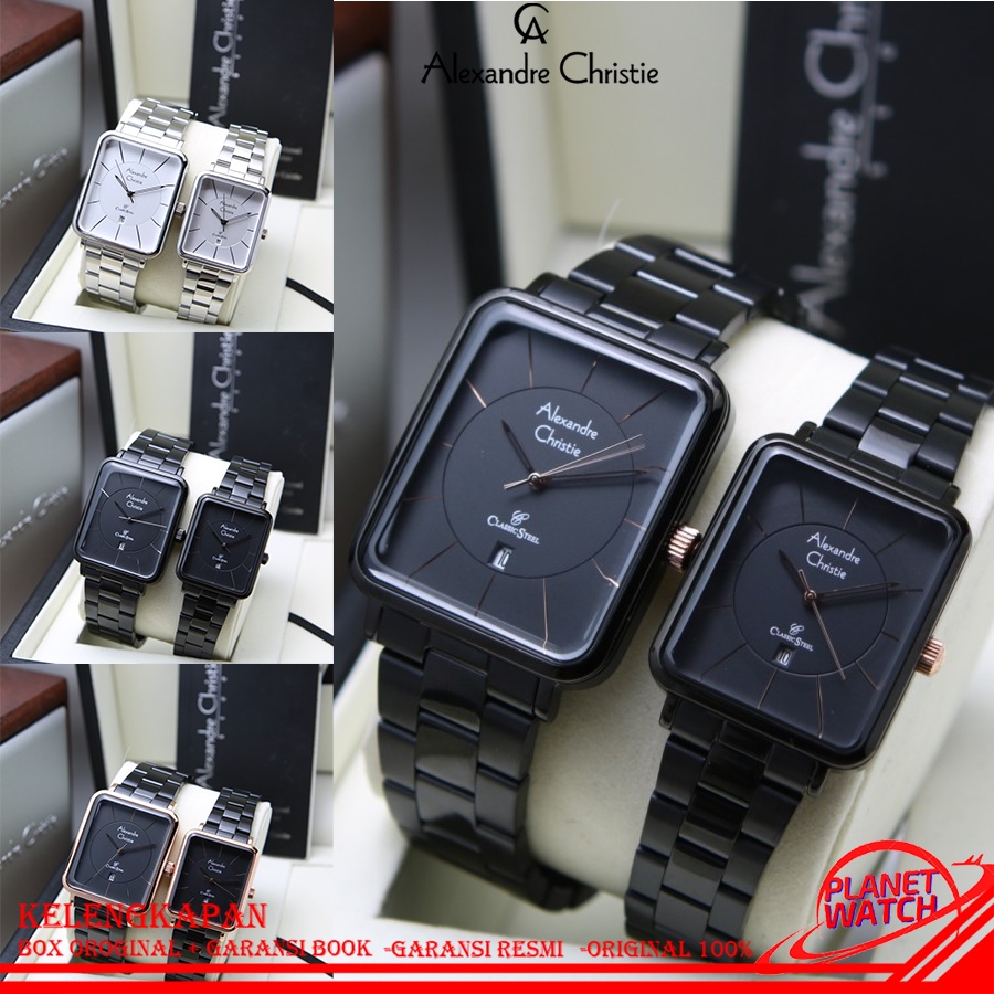 ALEXANDRE CHRISTIE SEPASANG ORIGINAL JAM TANGAN ALEXANDRE CHRISTIE COUPLE JAM ALEXANDRE CHRISTIE AC 