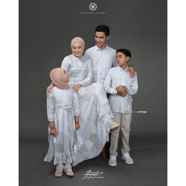 Aqeela Dress Kids Nadheera Luxury Gamis Anak Perempuan Bahan Rayon Motif Simple ND Signature