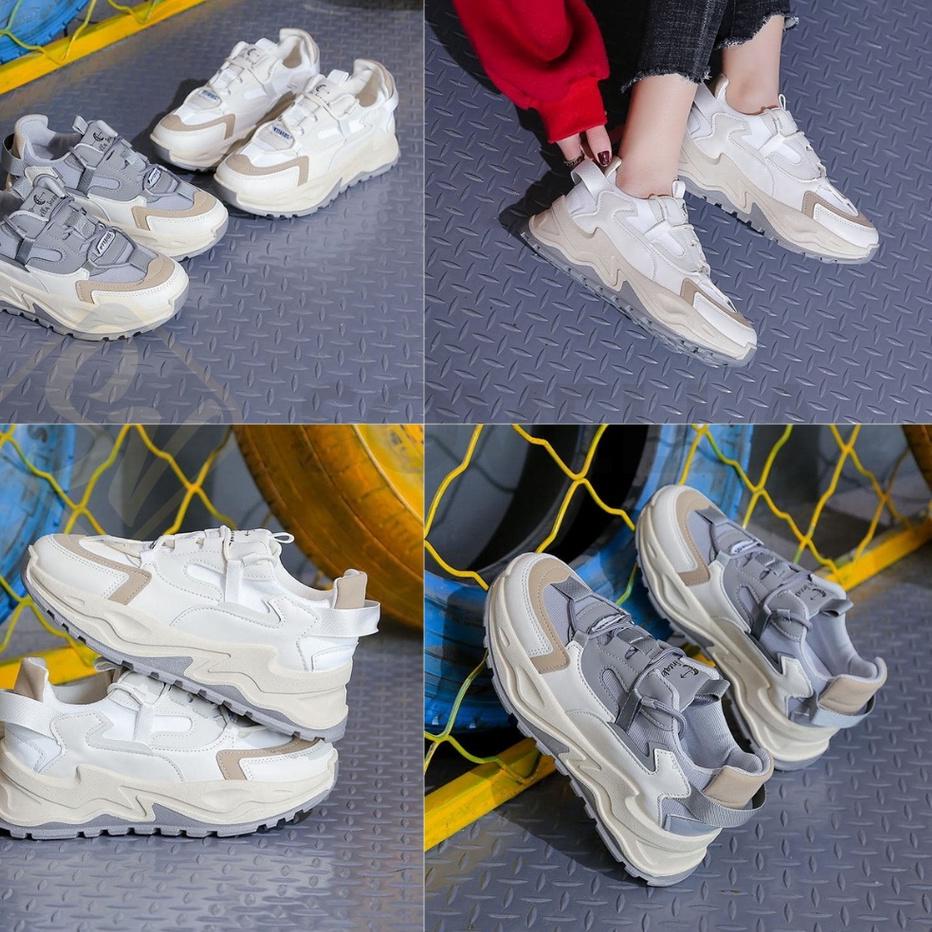 Sudah READY.. SOVELLA Skylar Sepatu Sneaker Olahraga Kasual Kets Abu-Abu Wanita Import
