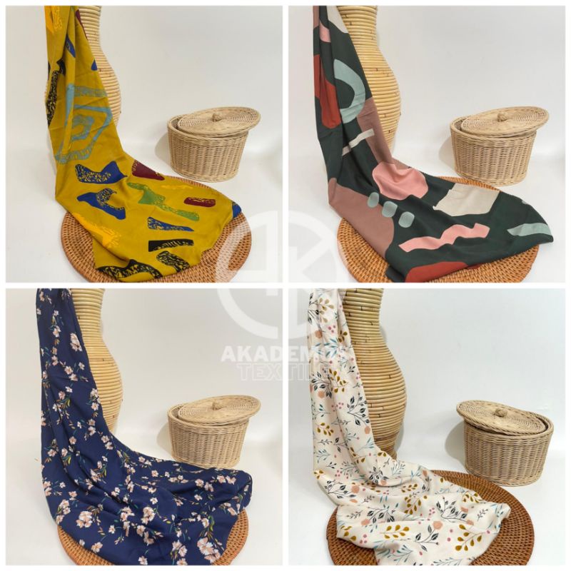 Kain Rayon Viscose Motif Import