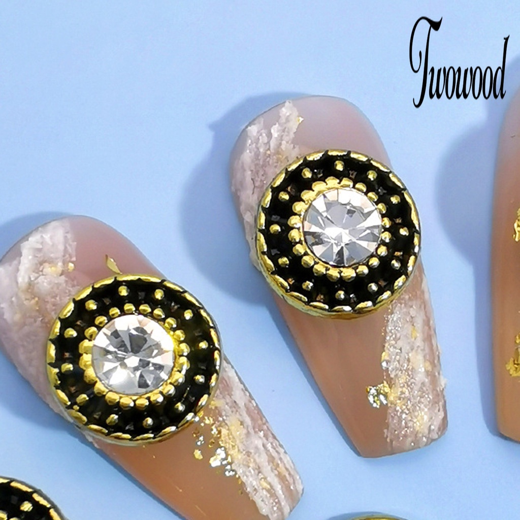 10 Pcs Ornamen Kuku Bentuk Bunga Beruang 3D Bahan Alloy Tahan Karat Untuk Dekorasi Nail Art